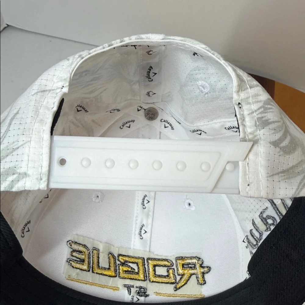 Rare! Callaway Rogue ST Limited Edition Maui Golf Hat White Gray Very Good Cond - Picture 9 of 11